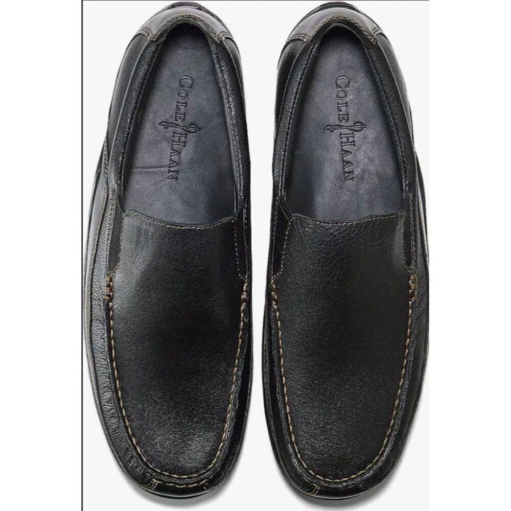 Cole Haan Tucker Venetian Men’s Black Leather Slip-On Loafer Size 11.5